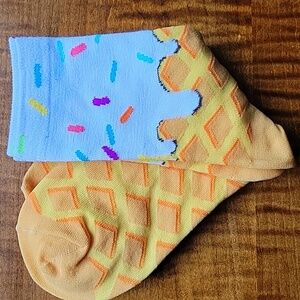 Ice Cream Cone Drip Socks